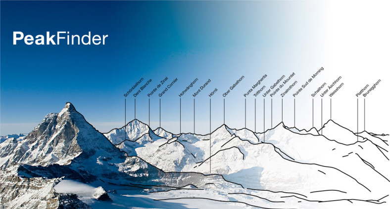PeakFinder - App che riconosce i nomi delle vette delle montagne